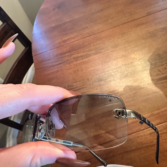 Chanel Vintage Rimless Sunglasses - Picture 6 of 8